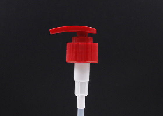 O vermelho engarrafa 25/410 de bomba cosmética do distribuidor