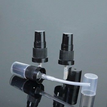 18mm 18/410 de bomba plástica do pulverizador da loção do preto do preço de fábrica com tampão claro