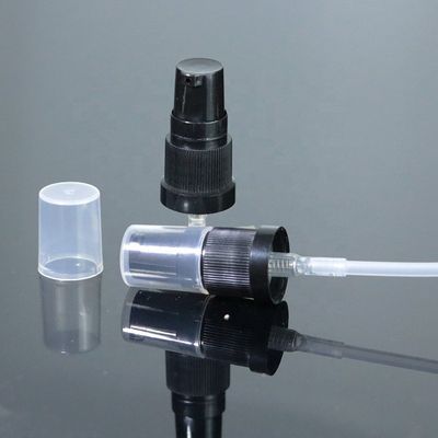 18mm 18/410 de bomba plástica do pulverizador da loção do preto do preço de fábrica com tampão claro