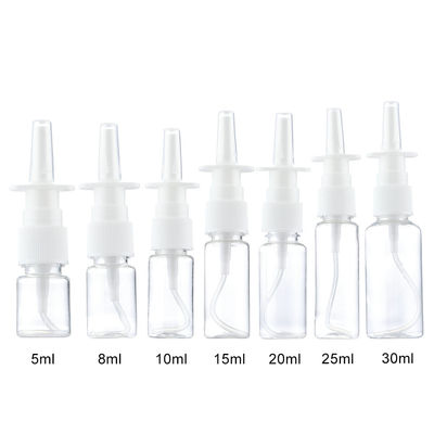 Garrafa recarregável plástica do pulverizador nasal da névoa 30ml