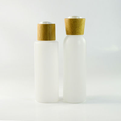 recipientes 18/410 de 30ml de empacotamento cosméticos com o tampão de bambu do conta-gotas do soro