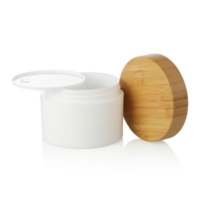 o cosmético recarregável amigável de Eco do ANIMAL DE ESTIMAÇÃO 250ml geou o frasco plástico com a tampa de bambu