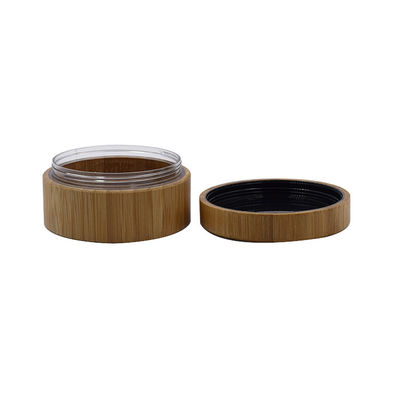 frascos fracos de empacotamento cosméticos de bambu do pó dos frascos 250g com os recipientes do sopro da peneira