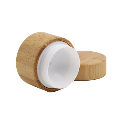 Frasco de creme de bambu vazio recarregável novo de Style50g com o frasco interno plástico de Comsetics