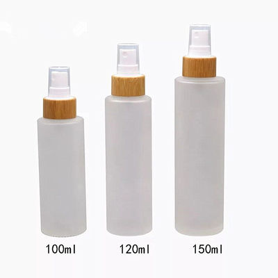 50ml geou a garrafa de vidro com o diâmetro cosmético 37mm* H95mmn do recipiente do tampão de bambu
