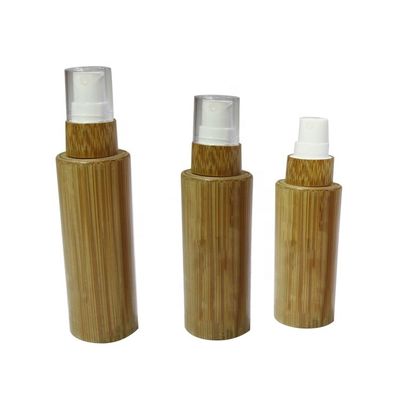 50ml geou a garrafa de vidro com o diâmetro cosmético 37mm* H95mmn do recipiente do tampão de bambu