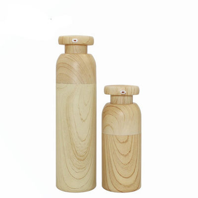 Da garrafa cosmética plástica da bomba do produto novo garrafa mal ventilada de bambu 15ml 30ml 40ml 50ml
