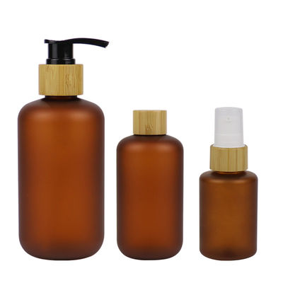 250ml geou a garrafa do ANIMAL DE ESTIMAÇÃO de Amber Cosmetic com a bomba de bambu