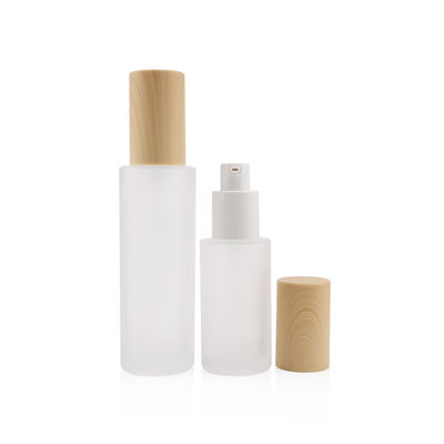 Garrafa de bambu de vidro do pulverizador para a pele adstringente cosmética do cuidado pessoal