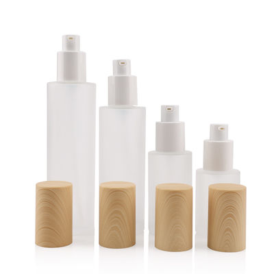 Garrafa de bambu de vidro do pulverizador para a pele adstringente cosmética do cuidado pessoal