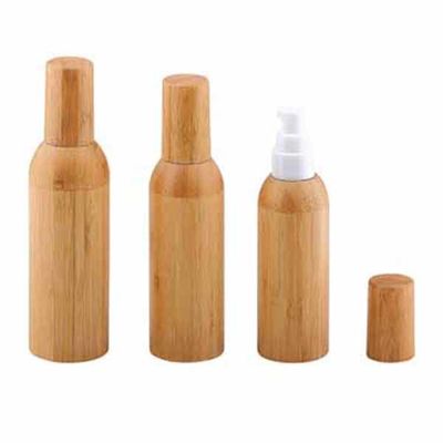 50ml geou a garrafa de vidro com o diâmetro cosmético 37mm* H95mmn do recipiente do tampão de bambu
