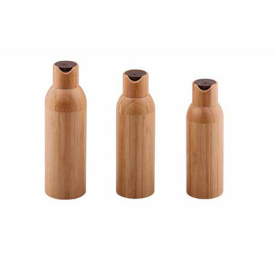 50ml geou a garrafa de vidro com o diâmetro cosmético 37mm* H95mmn do recipiente do tampão de bambu