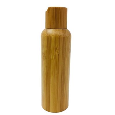 50ml geou a garrafa de vidro com o diâmetro cosmético 37mm* H95mmn do recipiente do tampão de bambu