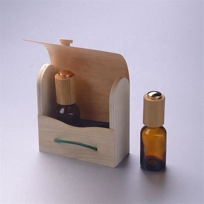 Garrafa de óleo essencial de vidro com a caixa de bambu do conta-gotas resistente de bambu da criança