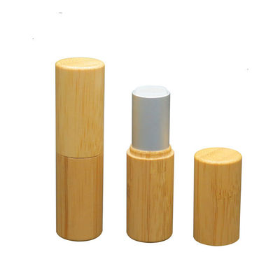 cosmético de bambu do recipiente vazio do tubo do batom de 12.1mm favorável ao meio ambiente