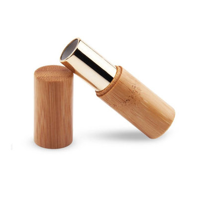 cosmético de bambu do recipiente vazio do tubo do batom de 12.1mm favorável ao meio ambiente