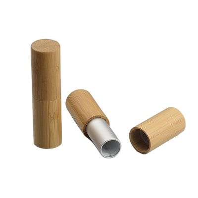 cosmético de bambu do recipiente vazio do tubo do batom de 12.1mm favorável ao meio ambiente