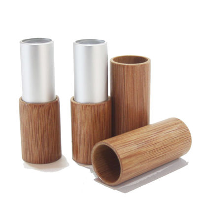 cosmético de bambu do recipiente vazio do tubo do batom de 12.1mm favorável ao meio ambiente
