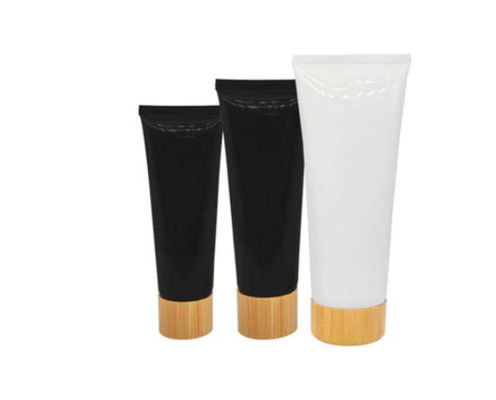 Da bomba plástica da loção da garrafa do champô do ANIMAL DE ESTIMAÇÃO de Skincare bomba de bambu preta branca da loção