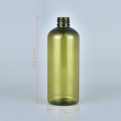 Garrafa verde ambarina de venda quente do champô da loção do ANIMAL DE ESTIMAÇÃO 300ml com tampão de bambu