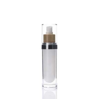 creme eco-amigável cosmético Cotainer da loção das garrafas mal ventiladas de bambu da bomba 100ml