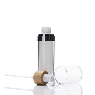 creme eco-amigável cosmético Cotainer da loção das garrafas mal ventiladas de bambu da bomba 100ml
