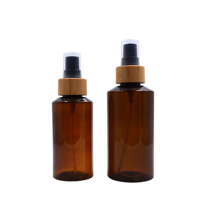 garrafa ambarina biodegradável do pulverizador da névoa da água do empacotamento 200ml plástico com bambu