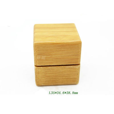 a composição de bambu do caso 5g cosmético pressionou a sombra para os olhos do pó com espelho Squre