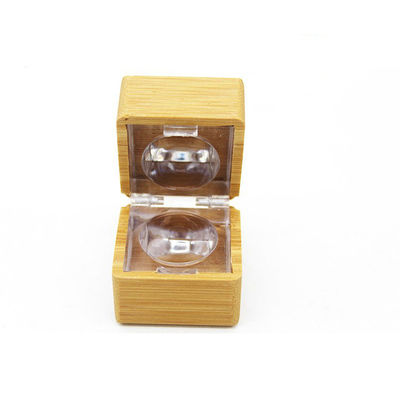 a composição de bambu do caso 5g cosmético pressionou a sombra para os olhos do pó com espelho Squre