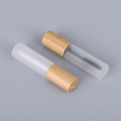 tubo cosmético de bambu do rímel da composição da garrafa do rímel 7ml com escova da pestana