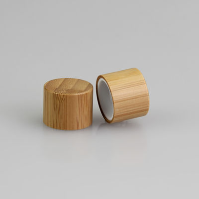 o tampão de parafuso 28mm de bambu de 24mm para fechamentos superiores do disco cosmético da garrafa desnata o tampão de garrafa