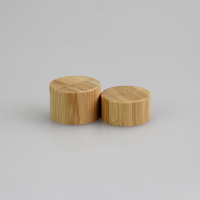 o tampão de parafuso 28mm de bambu de 24mm para fechamentos superiores do disco cosmético da garrafa desnata o tampão de garrafa