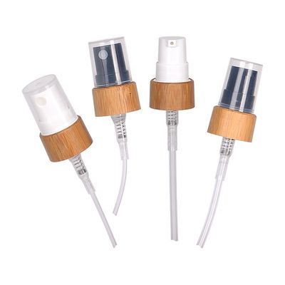 O adstringente cosmético de bambu da bomba do pulverizador da garrafa perfuma o pulverizador fino da névoa de 18mm
