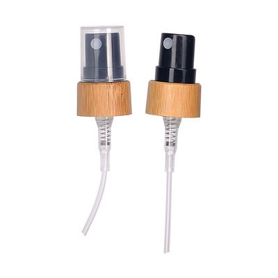 O adstringente cosmético de bambu da bomba do pulverizador da garrafa perfuma o pulverizador fino da névoa de 18mm