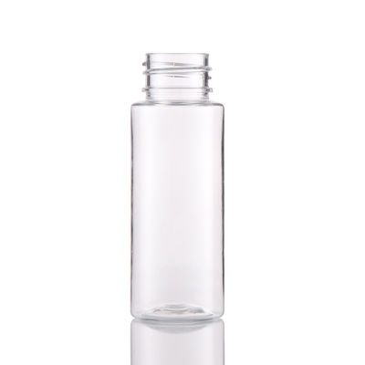 O cosmético de bambu alto de Qulity do animal de estimação 60ML plástico claro engarrafa garrafas vazias da loção