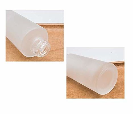 120ml geou a garrafa de vidro com a pele cosmética de bambu do cuidado da bomba do recipiente da loção